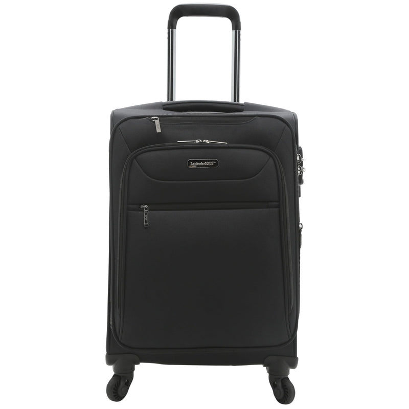 TRAVELERS CLUB Explorer 28" Suitcase Expandable Softside Spinner Check - in Luggage With 360 4 Wheel System - BLACK