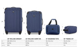 Travelers Club Midtown Hardside 4 - Piece Luggage Travel Set, Navy Blue