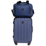 Travelers Club Midtown Hardside 4 - Piece Luggage Travel Set, Navy Blue