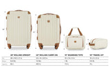 Travelers Club Midtown Hardside 4 - Piece Luggage Travel Set, Vanilla