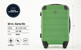Travelers Club Phoenix Luggage, Willow Bough, 22 - Inch Carry - On