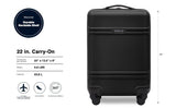 Travelers Club Skyline 22" Carry - On Spinner Luggage, Black