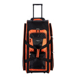 Travelers Club Xpedition 30 Inch Multi - Pocket Upright Rolling Duffel Bag, Bright Orange, 30'' Suitcase (85130 - 820)