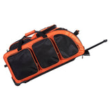 Travelers Club Xpedition 30 Inch Multi - Pocket Upright Rolling Duffel Bag, Bright Orange, 30'' Suitcase (85130 - 820)