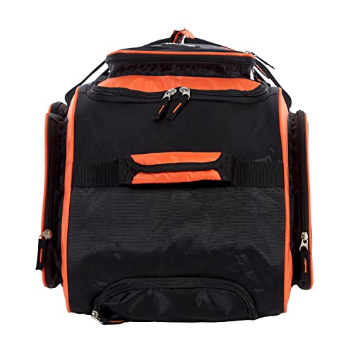Travelers Club Xpedition 30 Inch Multi - Pocket Upright Rolling Duffel Bag, Bright Orange, 30'' Suitcase (85130 - 820)