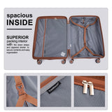 Travelhouse 5 Piece Luggage Sets with Spinner Wheels, Hardshell PP Suitcase Set with Tsa Lock, Lightweight Hardside Travel Suitcases with Waterproof Duffle Bag for Men Women