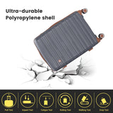 Travelhouse 5 Piece Luggage Sets with Spinner Wheels, Hardshell PP Suitcase Set with Tsa Lock, Lightweight Hardside Travel Suitcases with Waterproof Duffle Bag for Men Women