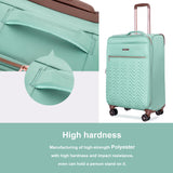 Travelhouse Luggage Set, Softside Suitcase 4 - Piece (16/20/24/28), Expandable Lightweight Luggage Sets with Duffel Travel Bag,Suitcase with Double Spinner Wheels