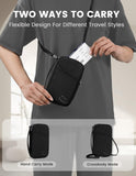 Travelkin 2 - in - 1 Passport Holder & Travel Organizer for Family with RFID Blocking, Multiple Passport Wallet for Men Women, Travel document holder for Credit Cards, Cash, and Electronic Essentials