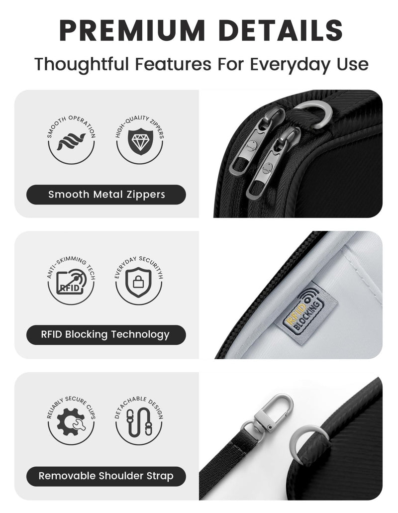 Travelkin 2 - in - 1 Passport Holder & Travel Organizer for Family with RFID Blocking, Multiple Passport Wallet for Men Women, Travel document holder for Credit Cards, Cash, and Electronic Essentials