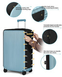 Travelkin Clear Luggage Cover Protectors For Suitcase Transparent TPU Suitcase Cover Protector Fit 18 - 32 Inch Luggage