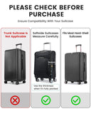 Travelkin Clear Luggage Cover Protectors For Suitcase Transparent TPU Suitcase Cover Protector Fit 18 - 32 Inch Luggage