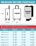 Travelkin Clear Luggage Cover Protectors For Suitcase Transparent TPU Suitcase Cover Protector Fit 18 - 32 Inch Luggage