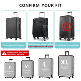 Travelkin Luggage Covers For Suitcase Tsa Approved,Suitcase Cover Protector Fit 18 - 32 Inch Luggage (Dreaming Blue, S)