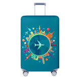 Travelkin Luggage Covers For Suitcase Tsa Approved,Suitcase Cover Protector Fit 18-32 Inch Luggage (Dreaming Blue, S)