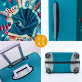 Travelkin Luggage Covers For Suitcase Tsa Approved,Suitcase Cover Protector Fit 18 - 32 Inch Luggage (Dreaming Blue, S)