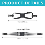 Travelkin Luggage Straps for Suitcases, Luggage Bungee Straps for Attaching Bags, Travel Essentials for Suitcases Add a Bag (Black)