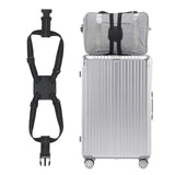 Travelkin Luggage Straps for Suitcases, Luggage Bungee Straps for Attaching Bags, Travel Essentials for Suitcases Add a Bag (Black)