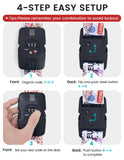 Travelkin Luggage Straps TSA Approved - Adjustable Cross Suitcase Straps with TSA Lock, Reinforced Buckle, Unique Pattern - Secure Heavy Duty Luggage Straps for Travel (Journey)