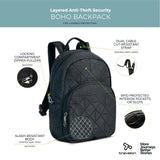 Travelon Anti - Theft Boho Backpack