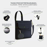 Travelon Anti - Theft Classic Mini Shoulder Bag