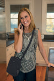 Travelon Anti - Theft Concealed Carry Slim Messenger Bag