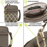 Travelon Anti - Theft Courier Small N/S Slim Bag