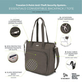Travelon Anti - Theft Essentials Convertible Backpack/Tote