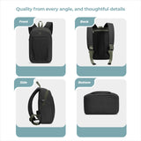 Travelon Anti - Theft The Voyages Small Backpack with XL Water Bottle Pocket