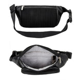 Travelon: RFID Blocking Leather Waist Pack - Black