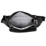 Travelon: RFID Blocking Leather Waist Pack - Black