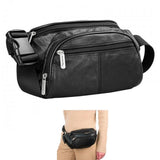 Travelon: RFID Blocking Leather Waist Pack - Black