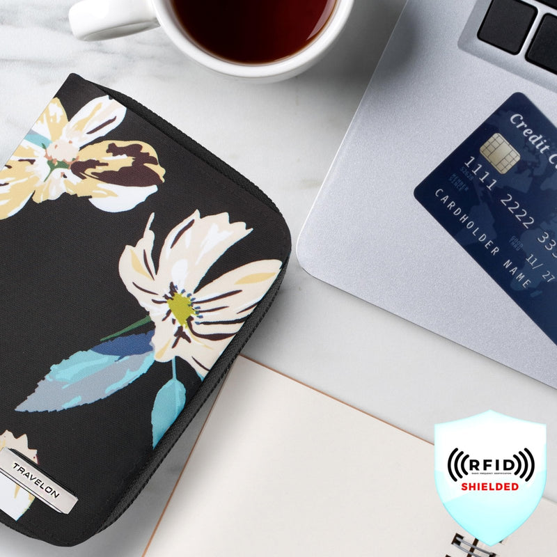 Travelon RFID Blocking Passport Zip Wallet