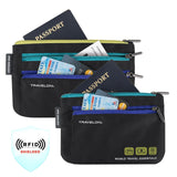 Travelon World Travel Essentials Set Of 2 Currency and Passport Organizers