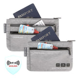 Travelon World Travel Essentials Set Of 2 Currency and Passport Organizers