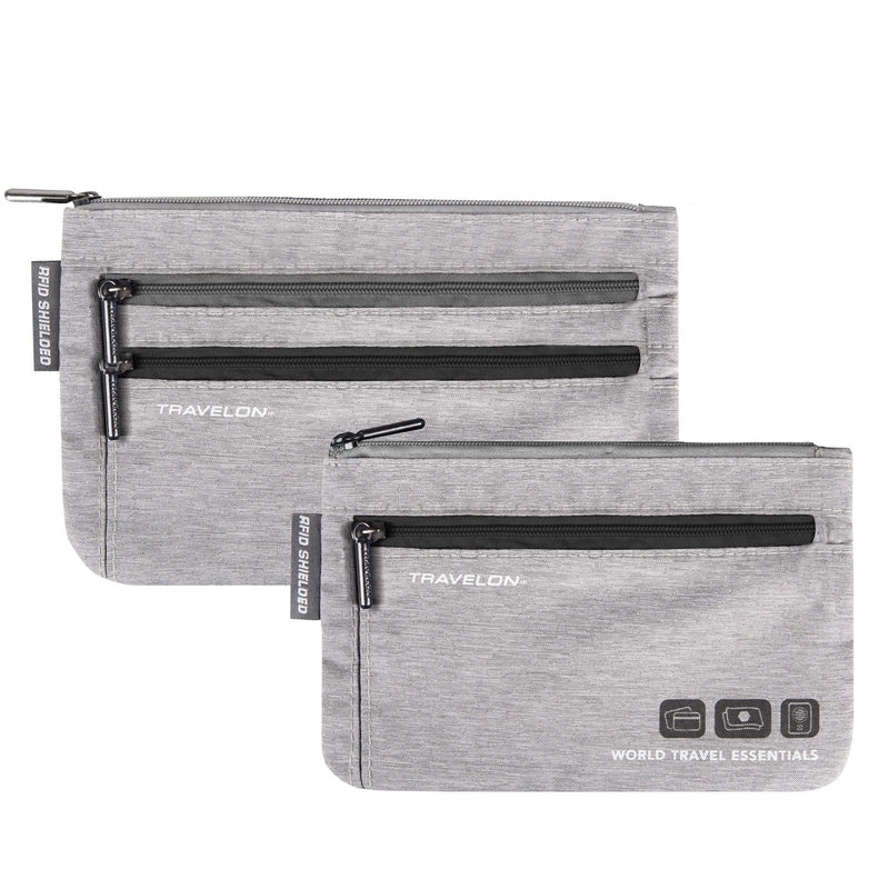 Travelon World Travel Essentials Set Of 2 Currency and Passport Organizers