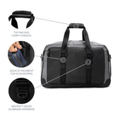 Travelpro Altitude Double Expansion Travel Duffel Bag, 40 - 48L, Weekender, Overnight, Water Resistant, Men and Women, Falcon Grey