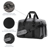 Travelpro Altitude Double Expansion Travel Duffel Bag, 40 - 48L, Weekender, Overnight, Water Resistant, Men and Women, Falcon Grey
