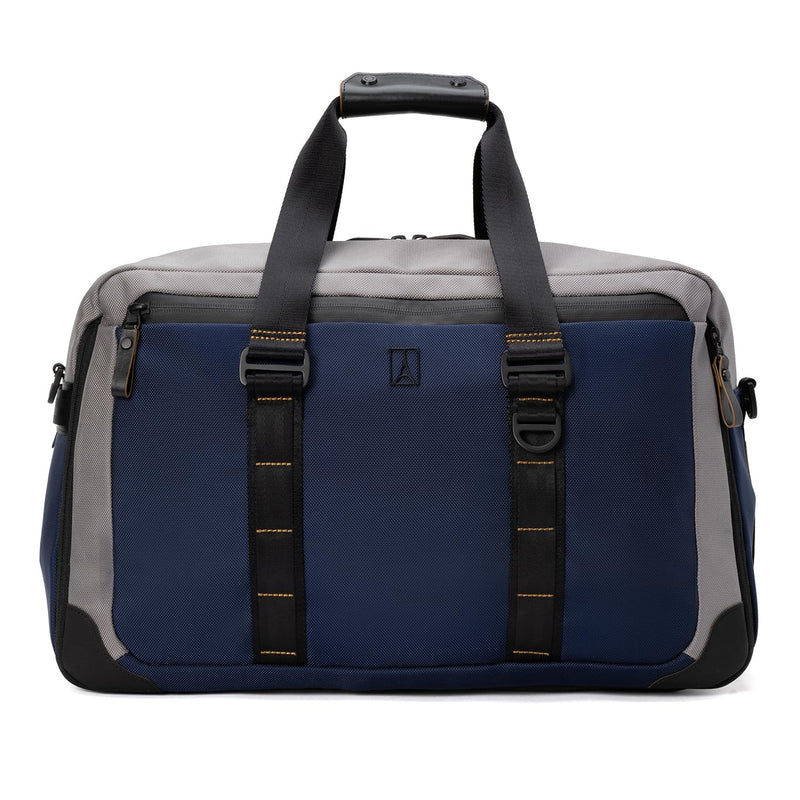 Travelpro Altitude Double Expansion Travel Duffel Bag, 40 - 48L, Weekender, Overnight, Water Resistant, Men and Women, Stellar Navy/Grey