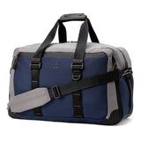 Travelpro Altitude Double Expansion Travel Duffel Bag, 40 - 48L, Weekender, Overnight, Water Resistant, Men and Women, Stellar Navy/Grey