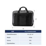 Travelpro Altitude Full Expansion Brief, Business Bag, 16 Inch Laptop, Work, Travel, Water Resistant, Men and Women, Aviator Navy