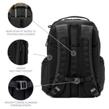 Travelpro Altitude Large Expandable Travel Laptop Backpack 30 - 36L, 16 Inch Laptop, Water Resistant, Work, Business, Men and Women, Jet Black