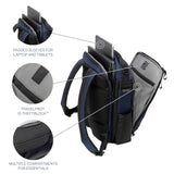 Travelpro Altitude Slim Expandable Travel Laptop Backpack 20 - 24L, 16 Inch Laptop, Water Resistant, Work, Business, Men and Women, Aviator Navy
