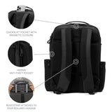 Travelpro Altitude Slim Expandable Travel Laptop Backpack 20 - 24L, 16 Inch Laptop, Water Resistant, Work, Business, Men and Women, Jet Black