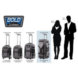 Travelpro Bold Drop Bottom Wheeled Rolling Duffel Bag, Blue/Black, 30 - Inch