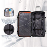 Travelpro Bold Drop Bottom Wheeled Rolling Duffel Bag, Grey/Black, 30 - Inch