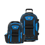 Travelpro Bold Softside 2 - Piece Set — Expandable 2 - Wheel Upright Carry - On Luggage with Backpack, Blue/Black