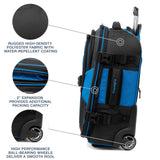 Travelpro Bold Softside 2 - Piece Set — Expandable 2 - Wheel Upright Carry - On Luggage with Backpack, Blue/Black