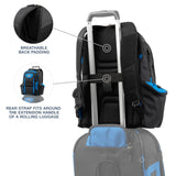 Travelpro Bold Softside 2 - Piece Set — Expandable 2 - Wheel Upright Carry - On Luggage with Backpack, Blue/Black