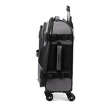 Travelpro Bold Softside Expandable Carry on Spinner Luggage, Carry on 21 - Inch, Grey/Black